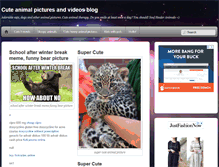 Tablet Screenshot of cuteanimalpicturesandvideos.com